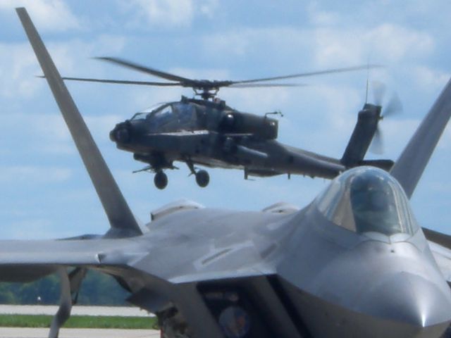 — — - AH-64 Apache- Lethal Combination with F-22  Photo by, LilSisAlyss, Alyssa Bates