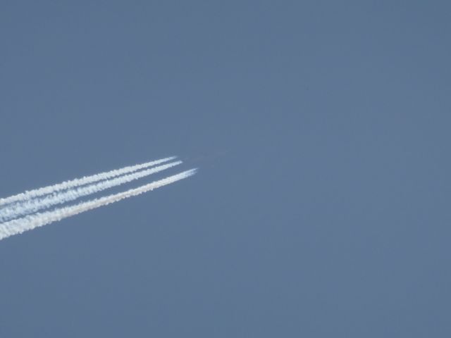 Boeing 747-400 — - Cargolux 747-400 retro livery over Fargo.