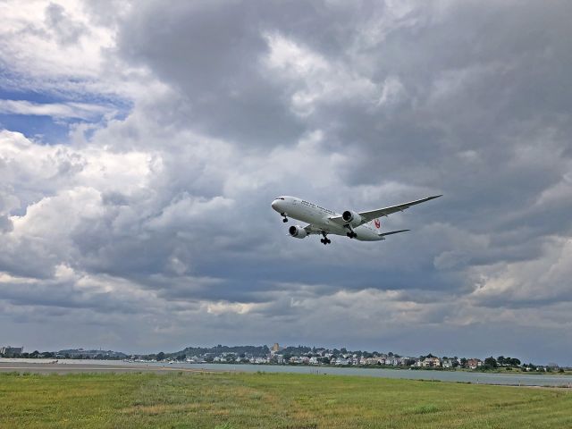 Boeing 787-9 Dreamliner (JA876J) - Mother Nature - 07/23/20br /JAL8 - RWY22L arrival ahead of the storm