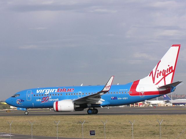 Boeing 737-700 (VH-VBY) - This Virgin Blue 737 is painted Blue as it was the 50th Aircraft Delivered to them Named "VIRGIN-IA BLUE" in Sydney Australia on 10/09/2005.br /MSN 34323 LN 1751.