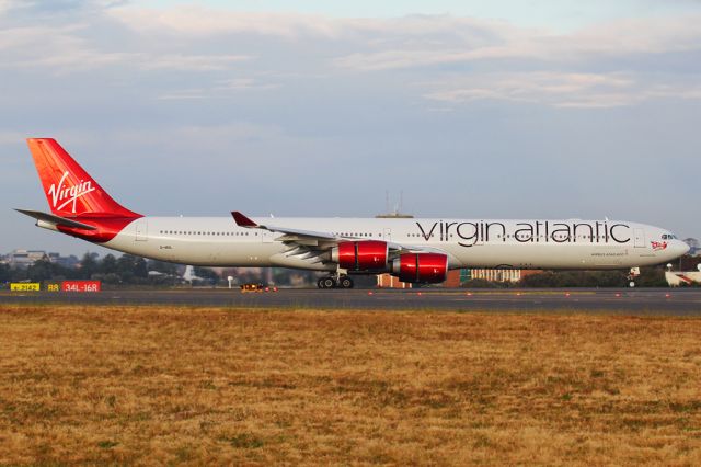 Airbus A340-600 (G-VEIL) - Arriving in Sydney.