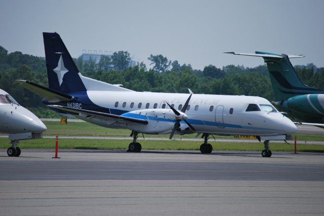 Saab 340 (N431BC) - Parked at Concord Regional Airport - 6/9/09