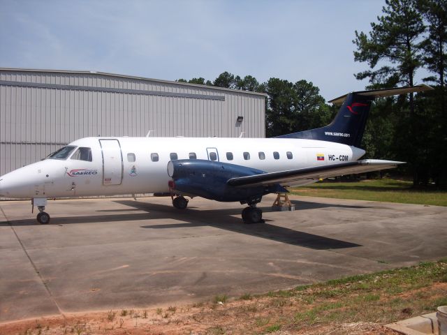 Embraer EMB-120 Brasilia (HB-CDM) - Foreign aircraft parked at Falcon Field