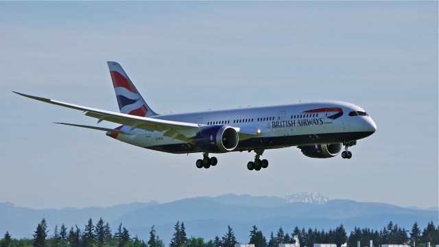 Boeing 787-8 (G-ZBJE) - BOE454 on final to Rwy 16R to complete a flight test on 5/1/14. (LN:173 / cn 38612).