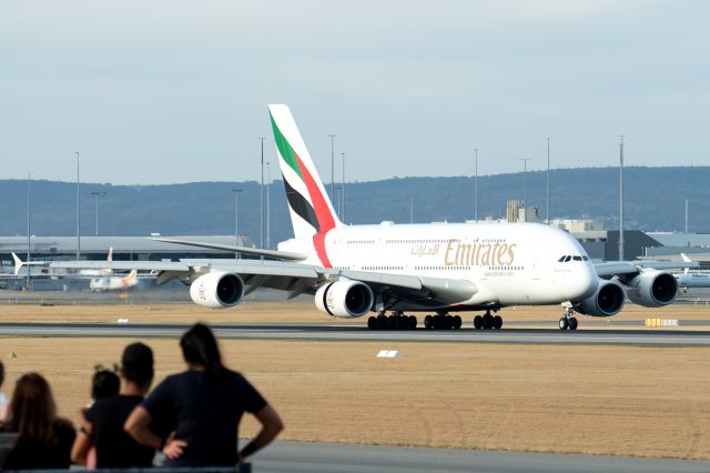 Airbus A380-800 (A6-EEH) - Airbus A380-861 cn 119. Emirates A6-EEH rwy 03 arrival YPPH 06 April 2024