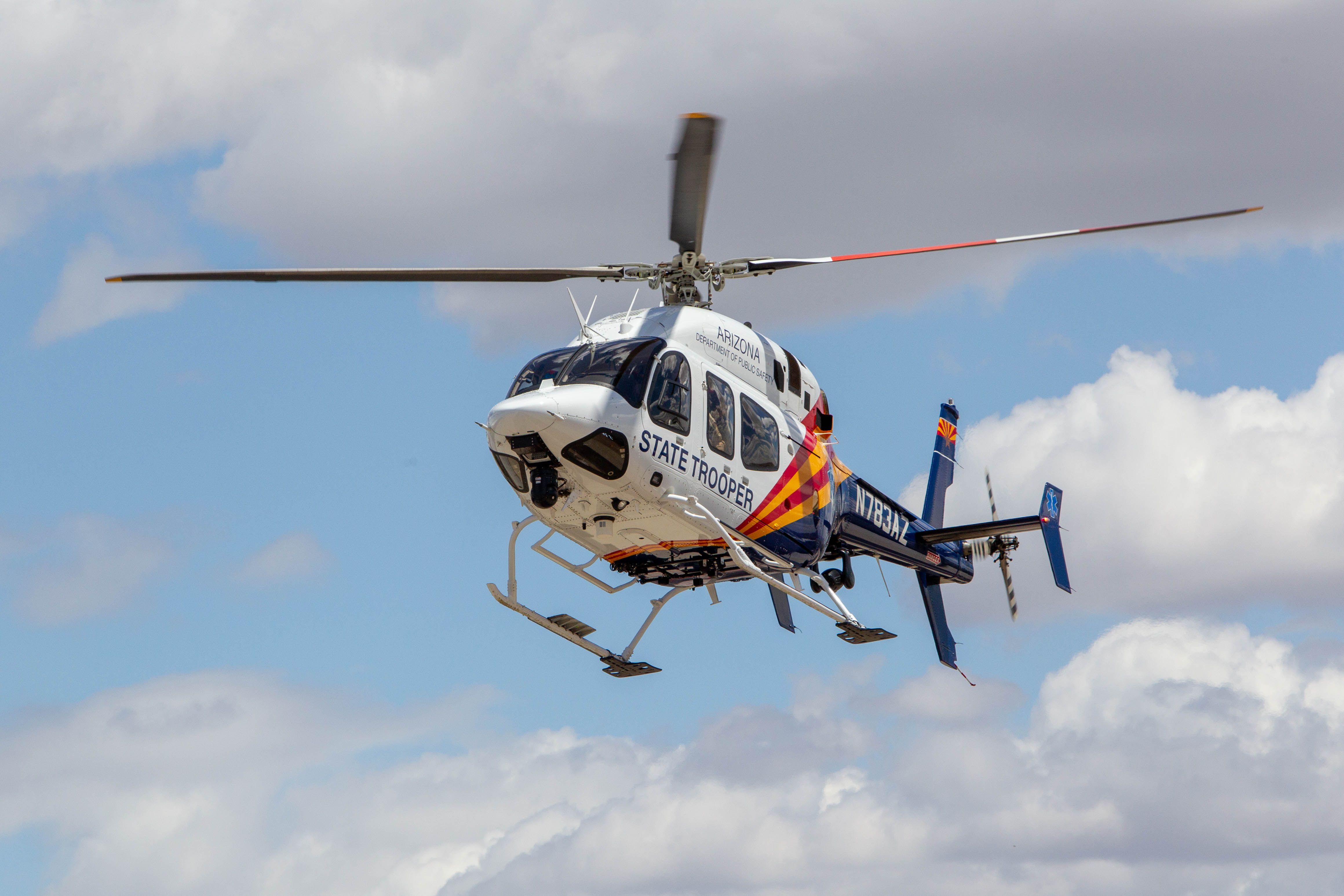 Bell 429 GlobalRanger (N783AZ) - Ranger 3 arriving back into Deer Valley Airport after a local training sortie. 