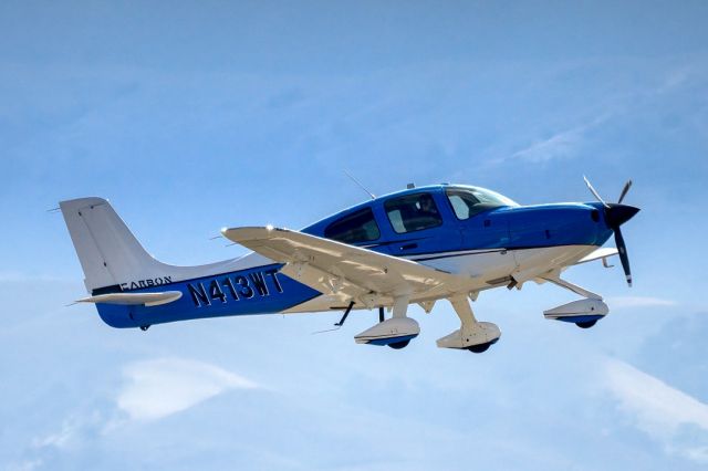 Cirrus SR-20 (N413WT) - Cirrus SR-20 over Livermore Municipal Airport. January 2021