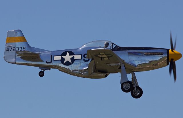 North American P-51 Mustang (NL51JC) - The Cavanaugh Flight Museums P-51D "Brat III" arriving for the Alliance Airshow 10/10/2018. This Mustang has a documented WWII combat history, a true pice of history right here! (Please view in "full" for highest image quality)