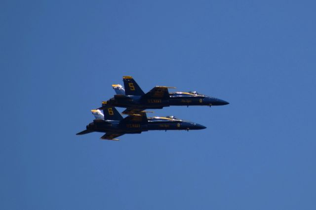 — — - Blue Angels performing for Sea Fair Airshow