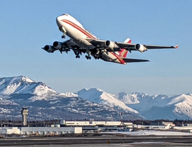 Boeing 747-400 (N715CK) - West side, end of N-S runway