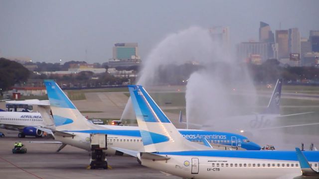 Boeing 737-700 (LV-BZA) - Last flight