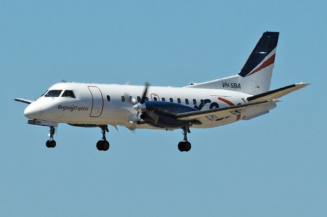 Saab 340 (VH-SBA) - SAAB 340B cn 340B-311. Rex Regional VH-SBA final rwy 03 YPPH 08 October 2022