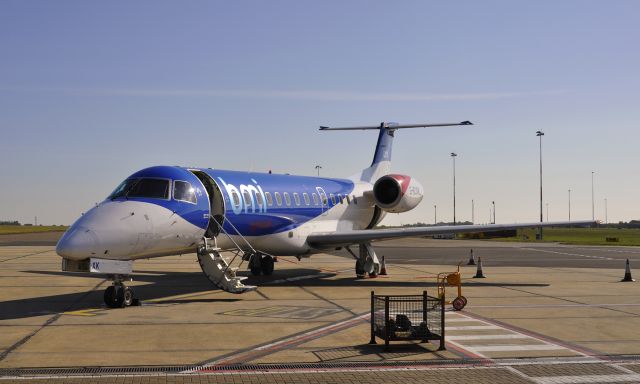 Embraer ERJ-135 (G-RJXK) - BMI Embraer ERJ-135ER G-RJXK landed at Norwich Airport from Aberdeen