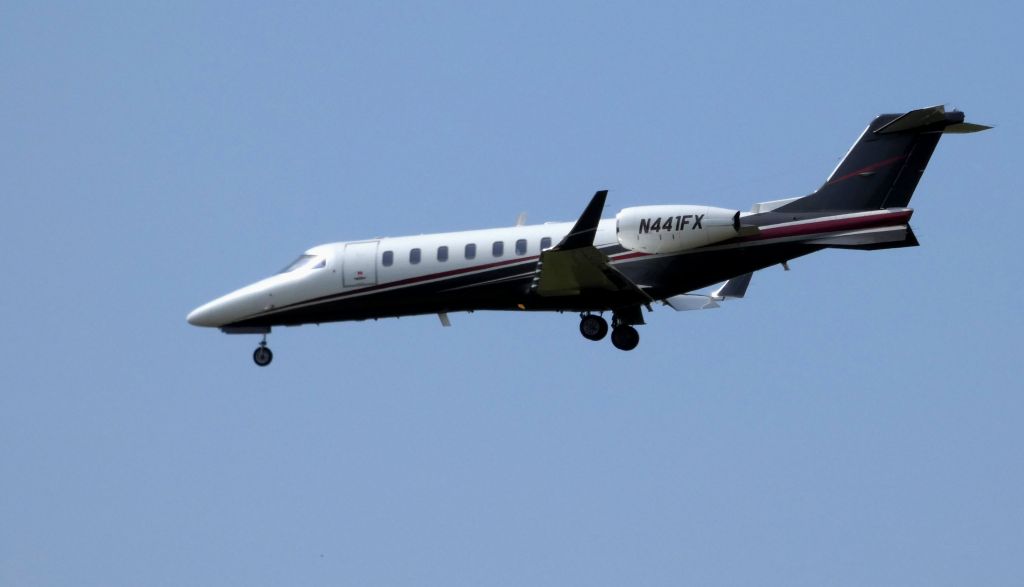 Learjet 45 (N441FX) - On final is this 2008 Learjet 45 in the Spring of 2019.