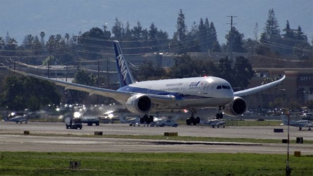 Boeing 787-8 (JA828A) - JA828A / Boeing 787-8 Dreamliner br /2015-03-01 NH172 Tokyo (NRT)-->San Jose (SJC) 17:51JST-->Landed 10:04