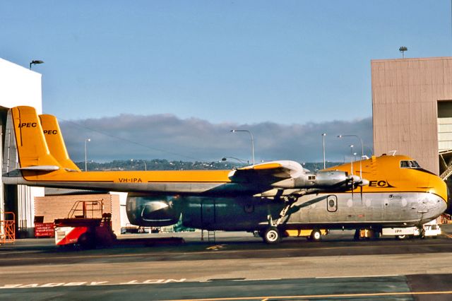 VH-IPA — - IPEC AVIATION - ARMSTRONG WHITWORTH AW-650 ARGOSY 222 - REG : VH-IPA (CN 6803) - ADELAIDE INTERNATIONAL AIRPORT SA. AUSTRALIA - YPAD 12/2/1989