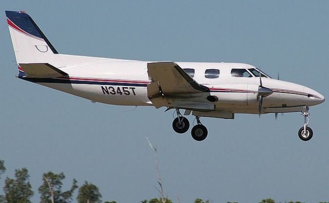 Swearingen SA-26 Merlin 2 (N345T) - arriving at Naples Airport Florida