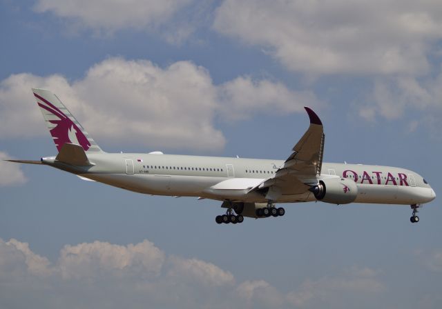 Airbus A350-900 (A7-ANB) - First ever visit of A350-1000 in Athens (14-07-2018). Qatar A35K ready to land in runway 03L