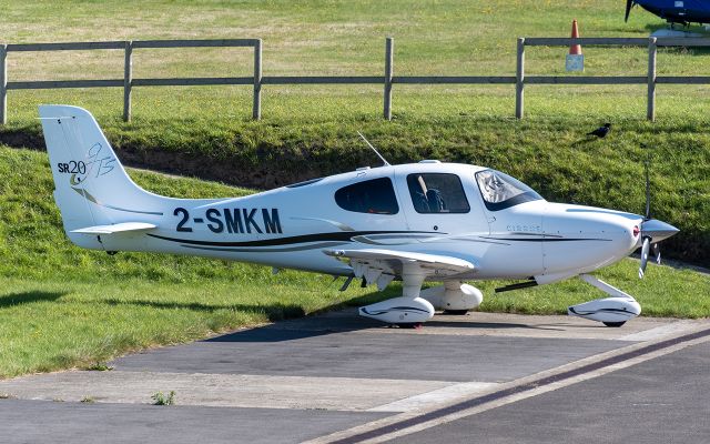 Cirrus SR-20 (2-SMKM) - Parked at Jersey Aero Club 5/Oct/2024