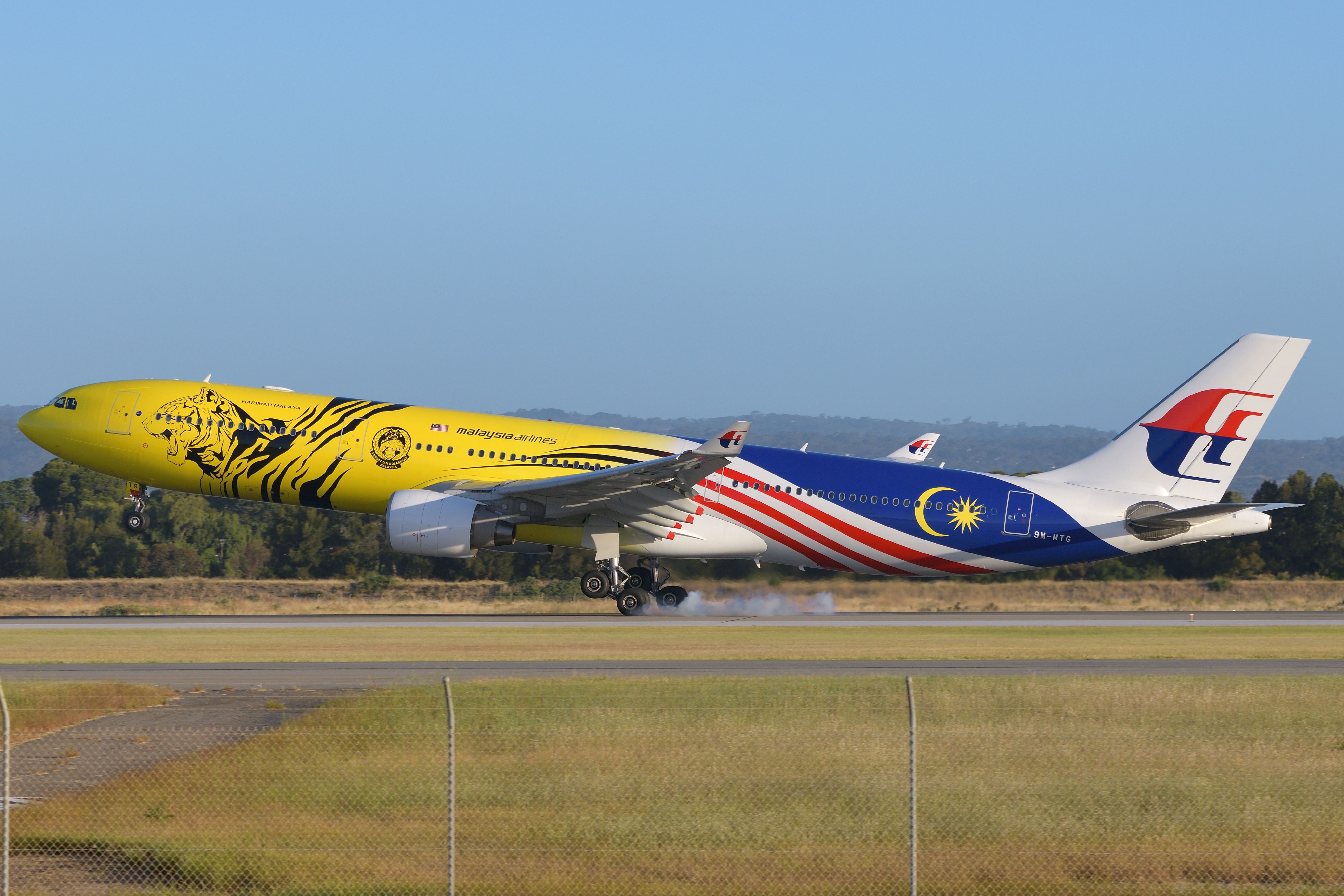 Airbus A330-300 (9M-MTG) - MAS flight 139 from Kuala Lumpur touches down on Rw 05 Saturday 7 November 2020.