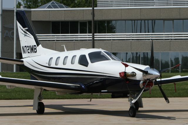 Socata TBM-700 (N721MB) - May 18, 2023 - parked at Frederick