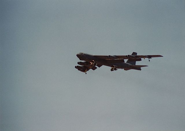 — — - B-52H making a fly by with everything hanging out at an Air Show at KAFW