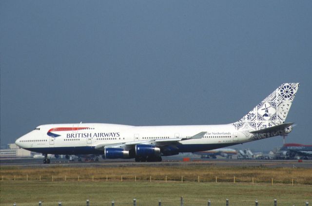 Boeing 747-400 (G-CIVC) - Departure at Narita Intl Airport Rwy34L on 1999/10/30