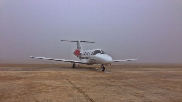 Cessna Citation CJ1 — - Foggy morning