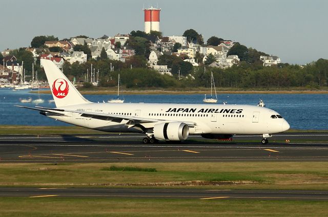 Boeing 787-8 (JA829J) - JAL 8 arriving from Tokyo