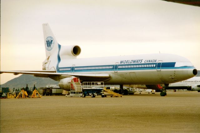 Lockheed L-1011 TriStar (C-GIFE) - This beauty was seen stored in vegas when i was down there in the mid 1990s,stored at Las vegas as N1250T