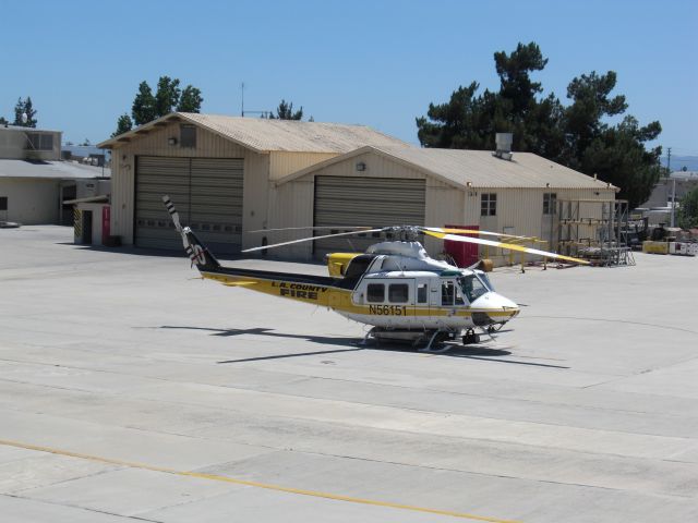 Bell 412 (N56151) - LA County Fire B412 at Barton Heliport