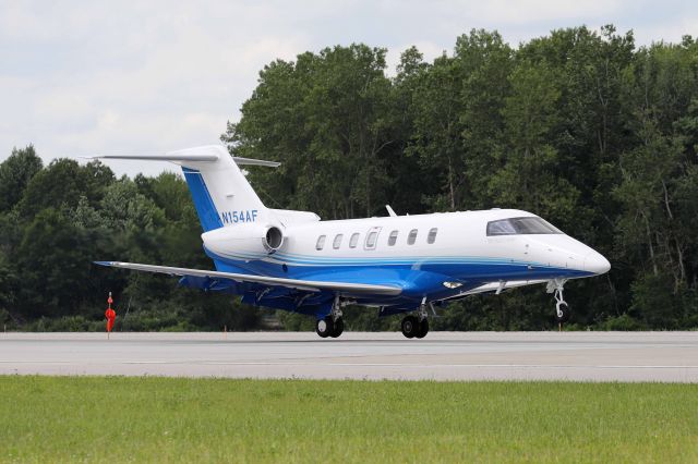 Pilatus PC-24 (N154AF) - Here’s a sharp-looking PC24 about to touch down on RWY 7 Saturday afternoon, 10 Jul 2021.