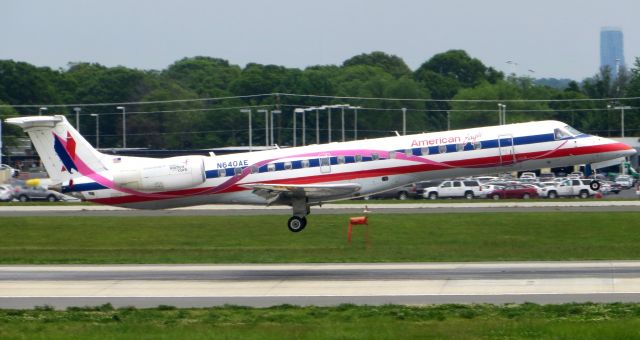 Embraer ERJ-145 (N640AE) - American Eagle ERJ-145 "Proud Suporter of Susan G. Komen for the Cure" 4/27/13