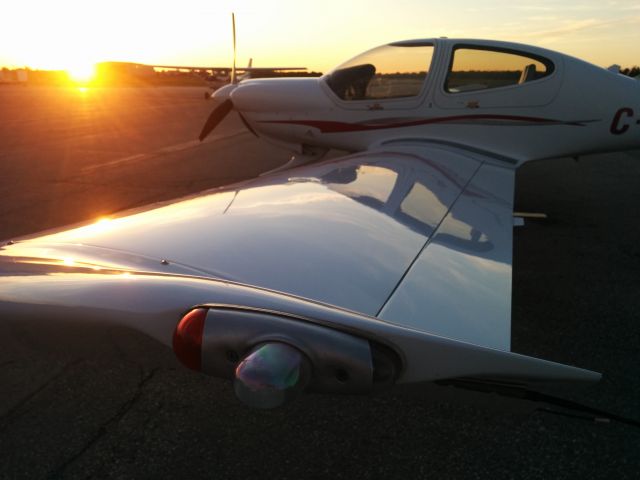 Piper Saratoga/Lance (C-GIXL) - Pre-flight inspection on Apron II at CYKF. Nice night for a flight!