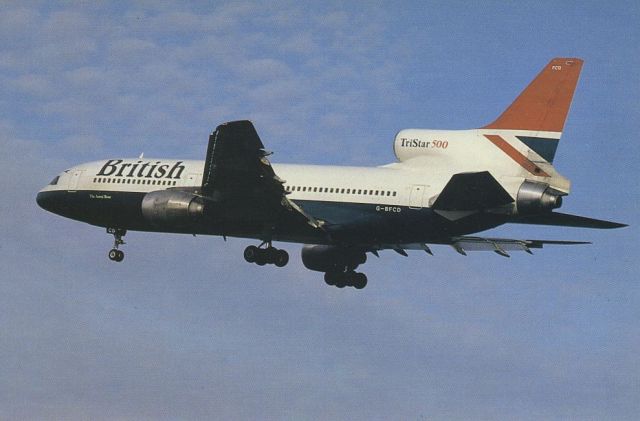 Lockheed L-1011 TriStar (G-BFCD) - SCANNED FROM POSTCARDbr /BRITISH AIRWAYS