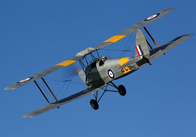 OGMA Tiger Moth (ZK-BCO) - Departing from a private strip on a crisp clear but cold mid winter's afternoon.