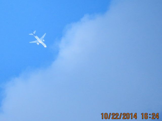 Boeing 757-200 (N947FD) - FedEx flight 522 from MEM to ICT over Southeastern Kansas at 38,000 feet.