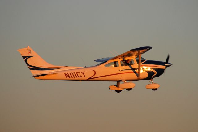 Cessna Skylane (N111CY) - Looking golden in the late afternoon sun.