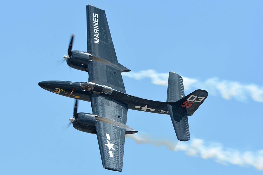 Grumman G-51 Tigercat (N700F) - Grumman F7F-3P Tigercat NX700F Here Kitty Kitty at Chino, California on April 30, 2016.