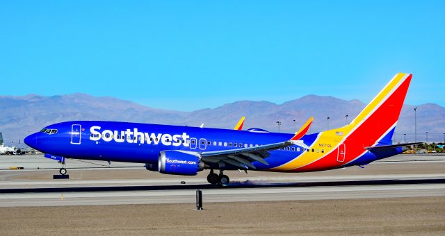 Boeing 737 MAX 8 (N8712L) - N8712L Southwest Airlines Boeing 737-8 MAX s/n 36930 - Las Vegas - McCarran International (LAS / KLAS)br /USA - Nevada, January 7, 2018br /Photo: Tomás Del Coro