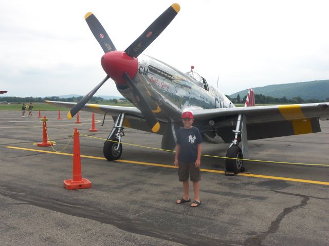 North American P-51 Mustang — - Me in Front of the P51 mustang