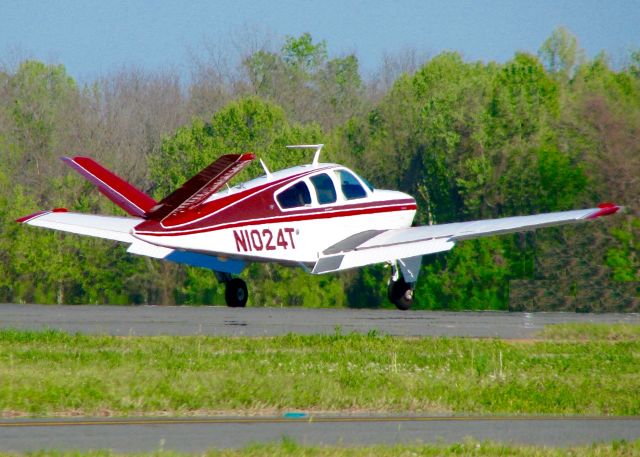 Beechcraft 35 Bonanza (N1024T) - 1976 Beech V35B At Downtown Shreveport.