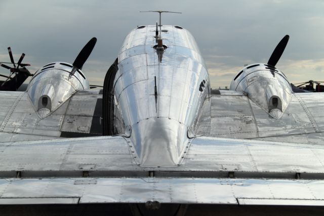 — — - Lockheed 12-A Electra Junior, on static display at RAF Fairford.