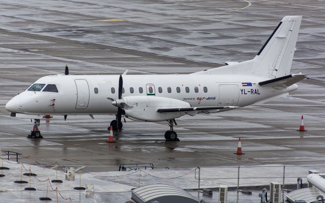 Saab 340 (YL-RAL) - Now operating services for Aurigny (AUR)