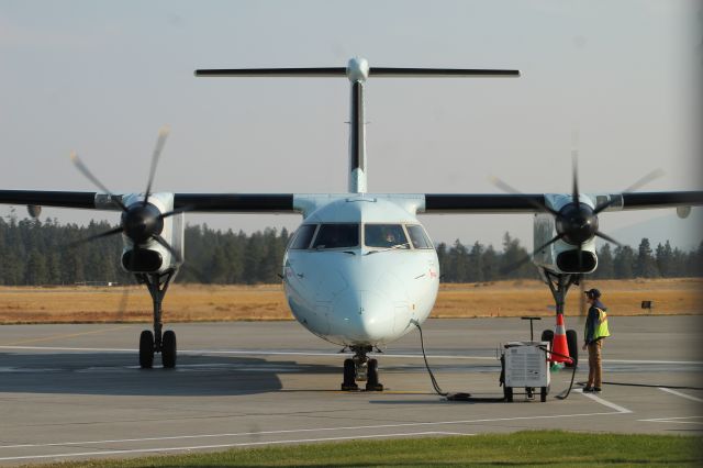 C-GJZY — - Waiting at our gate before the long trip to New Zealand