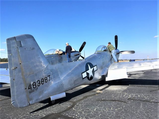 N887XP — - A break in testing of XP-82 Twin Mustang, 2019.