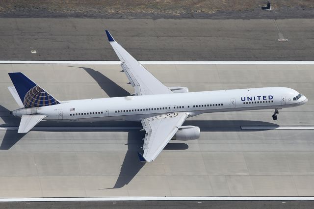 BOEING 757-300 (N75854) - Takes off. 