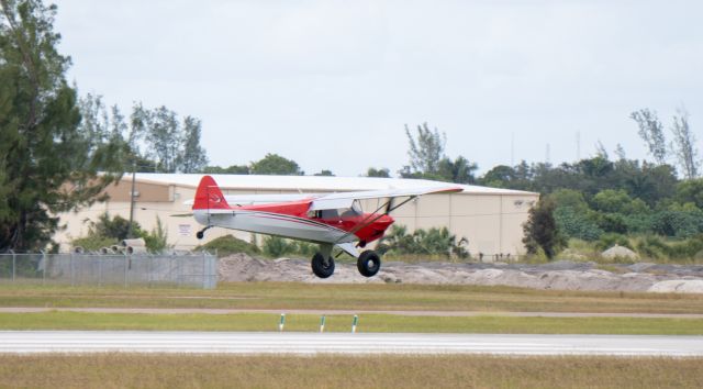 Piper L-21 Super Cub (N468LM) - Landing runway 5
