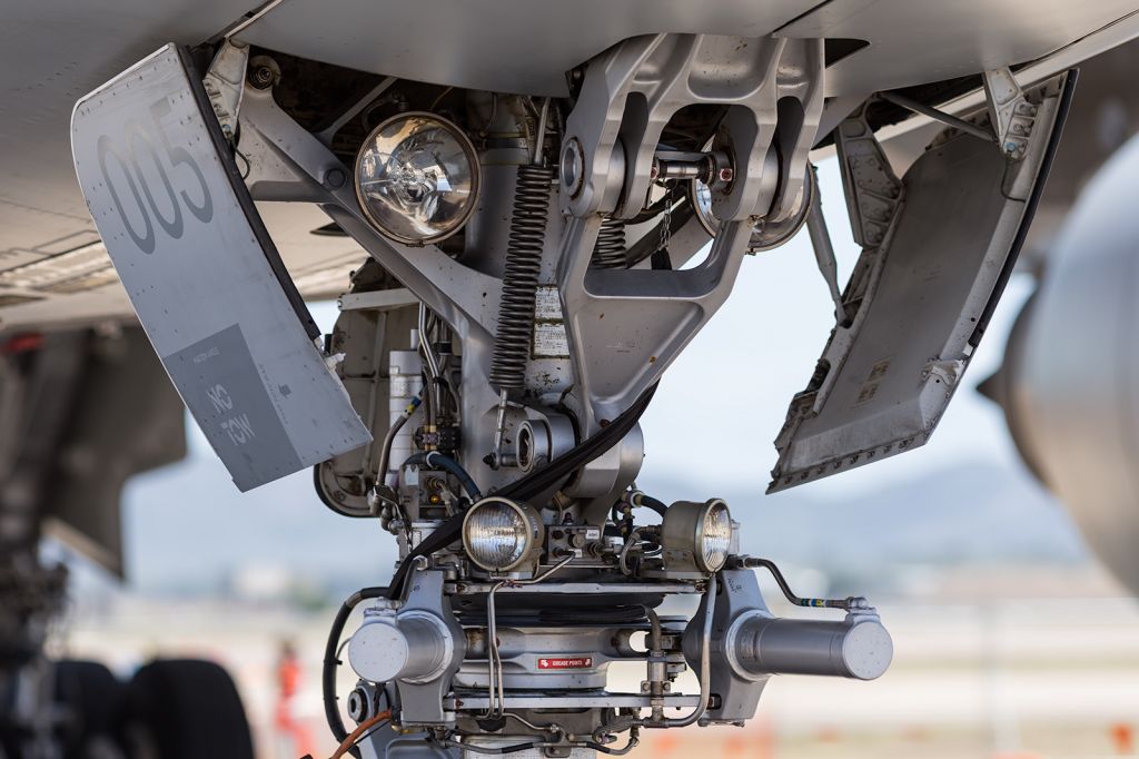 Airbus A330-200 — - Close up detail of the nose gear of an RAAF, KC30A, MRTT.