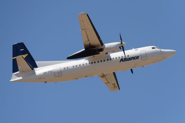 Fokker Maritime Enforcer (VH-FKZ) - Getting airborne off runway 23.  Wednesday 29th October 2014.